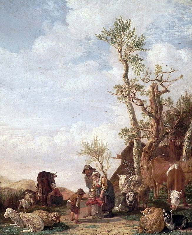 Peasant Family with Animals